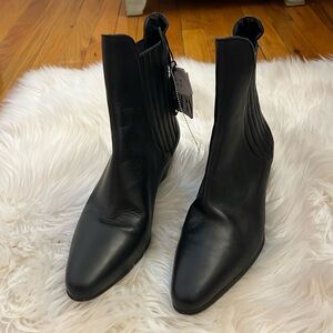 Zara black western style booties NWT!